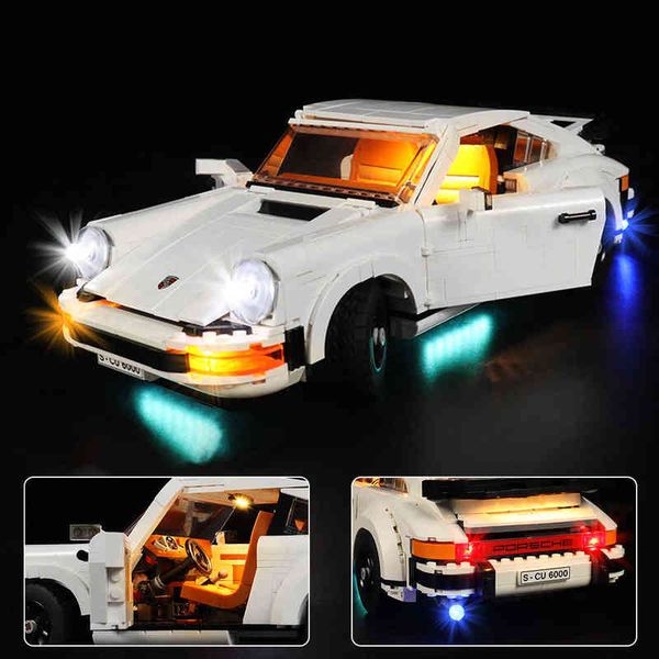 

brickbling led light kit for 10295 porsche 911 collectible model car toy ( no building blocks ) y220510