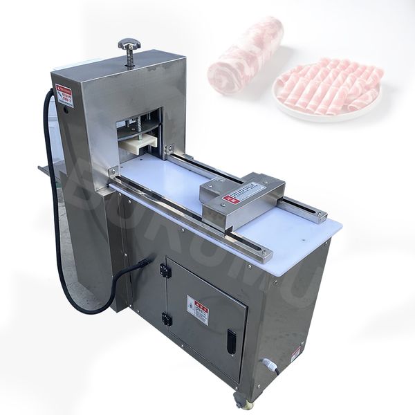 Vertikale Schneidemaschine für Rinder-Hammel-Rollenschneider zum Schneiden von Schinken-Lammfleisch-Schneidegeräten