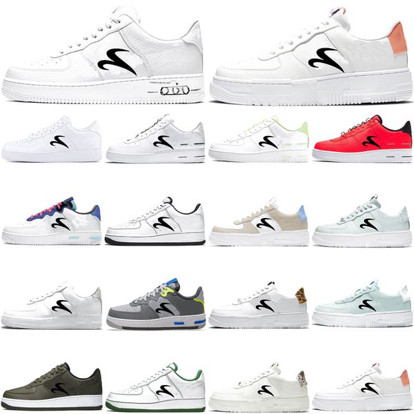 

new wholesale running shoes one men women 1s low black white astronomy blue desert sand ghost aqua leopard print naija pine green outdoor sp