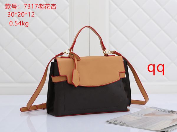 

women's designers luxury famous shoulder bag totes purse handbag message bags cluth brand classic crossbody pu lady #7317 old flower 30