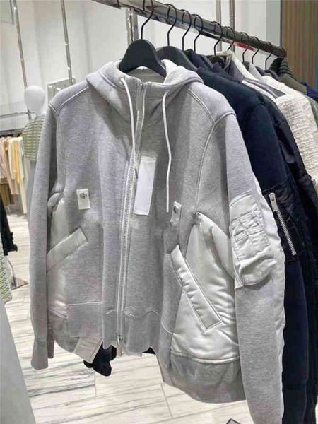 

women's hoodies sweatshirts drawstring hooded loose sweater women's french minority autumn and winter zipper sports cardigan coat, Black