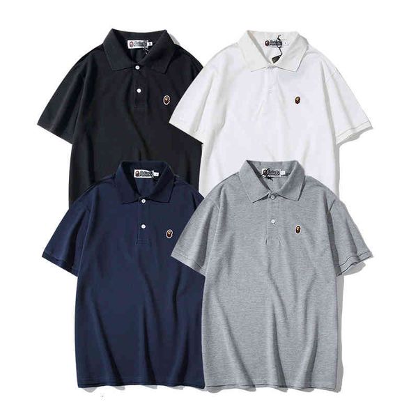 

men's t-shirts summer fashion brand polo short sleeve t-shirt for men and women qp0s, White;black