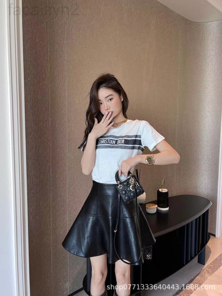 

women's t-shirt designer 2022 early spring and summer new women's milk sweet blouse t-shirt knitted short sleeve d family vacation, White