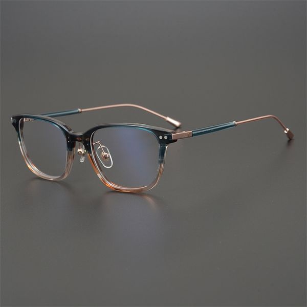 

70% factory outlet sales new handmade ultra light pure titanium business men's glasses frame plate myopia glasses box, White;black