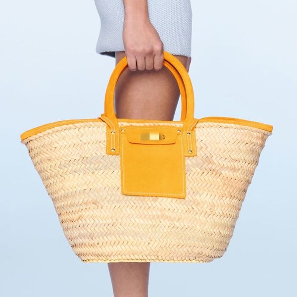 

jacquems tote handbag beach basket purse designer straw totes bag le panier soleil french brand luxury handbags women rattan large capacity