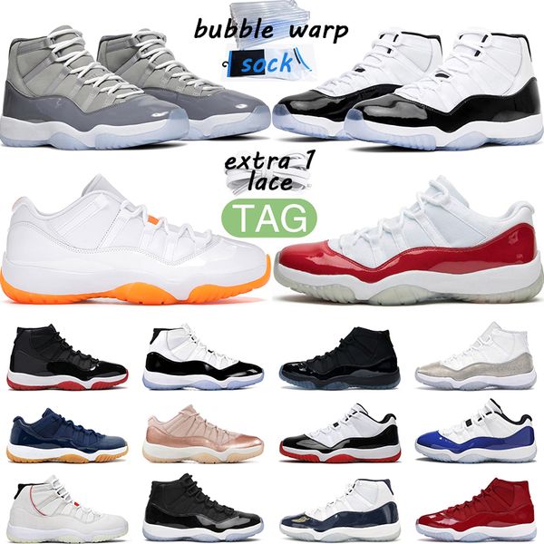

11s basketball shoes men women cool cap and gown jumpman 11 legend blue platinum tint concord bred mens sports sneaker
