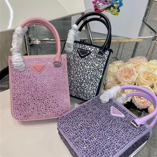 Borsa 2023 nuova borsa per spartiti per pianoforte triangolo strass diamante in tutto il cielo stella tot sling spalla singola messenger portatile vendita di liquidazione femminile