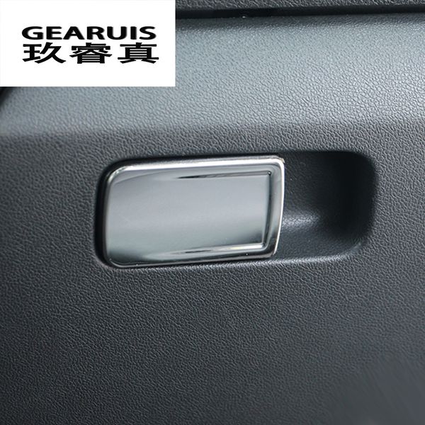 

car styling copilot glove box handle decoration cover sticker trim for volkswagen vw polo 2011-2017 interior auto accessories