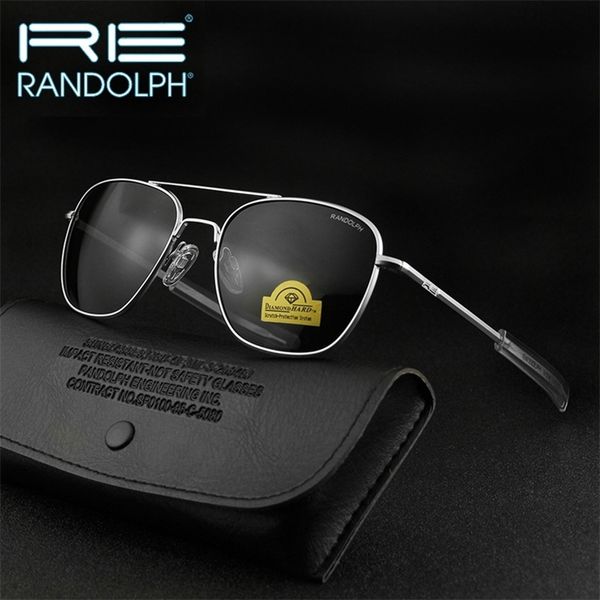 

re sunglasses men woman brand designer vintage american army military sun glasses aviation gafas d sol hombre 220518, White;black