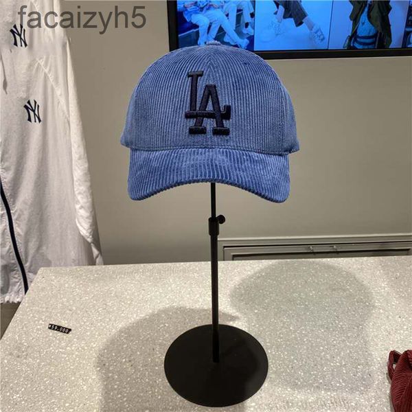 

ball caps designer korean counter quality new corduroy embroidered baseball cap for men and women, Blue;gray