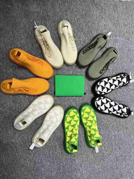 

2022 designers fly knitted shoes famous brand sandals men's summer breathable shoe classic luxury casual loafers for man wholesale