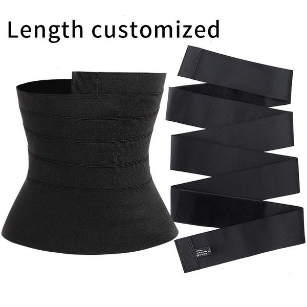 

snatch me up bandage wrap waist trainer shaperwear belt women slimming tummy corset stretch bands cincher body shaper, Black;white