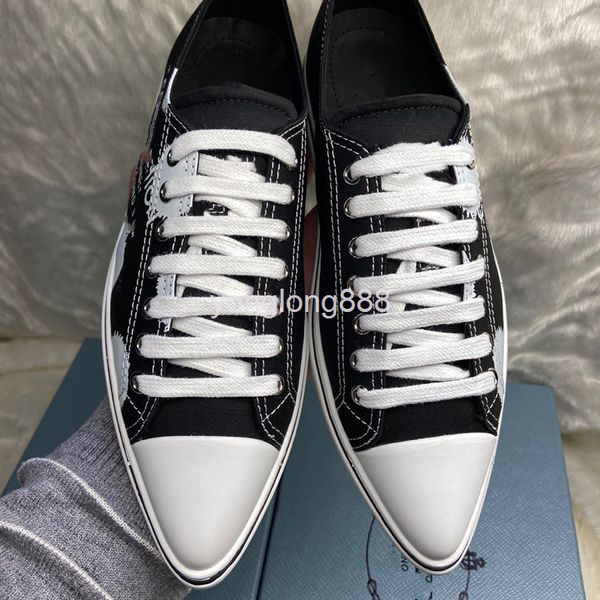 

dress shoes high end european small white shoes women's pointed high canvas leather versatile flat sole casual, Black