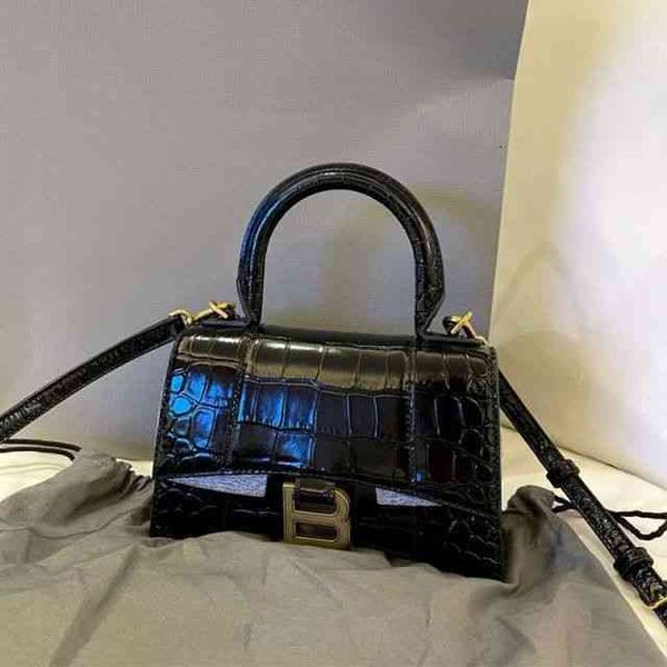 

handbags designer balencaigass crossbody same star bag fashion versatile b home crocodile hourglass female character leathzq5a