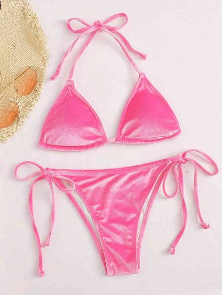 

high waist split swimsuit women solid color lace up bikini swimsuit, White;black