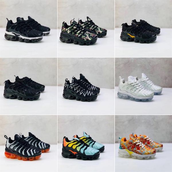 

2019 new kids tn plus designer sports running children shoes boy and girls trainers tn sneakers classic outdoor toddle250f, Black