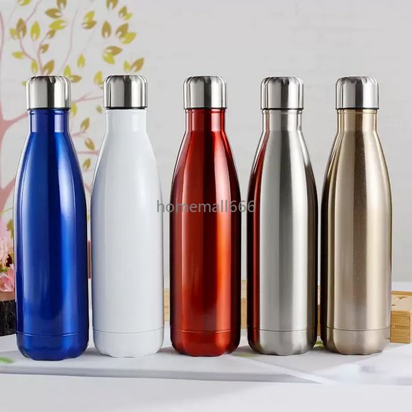 Thermos in acciaio inossidabile da 500 ml Bottiglie d'acqua Tazze Regalo Personalizzato Tazza pubblicitaria aziendale Moda Bottiglia di coca cola 304 AA