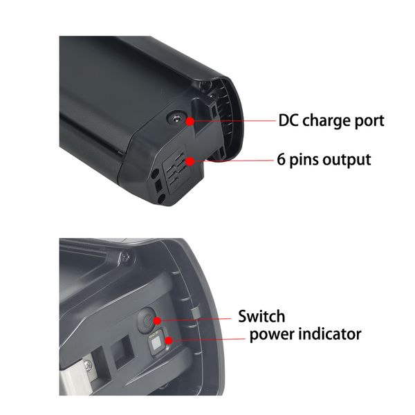 

48v 14ah panda cargo lithium battery for 750w 1000w electric bike motor batteries