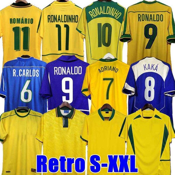 

1998 brasil soccer jerseys 2002 retro shirts carlos romario ronaldo ronaldinho 2004 camisa de futebol 1994 brazils 2006 1982 rivaldo adriano, Black;yellow