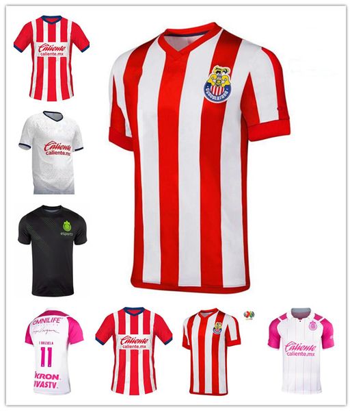 

2022 2023 chivas home soccer jerseys 21 22 23 liga mx e.lopez a.vega macias football shirt men, Black;yellow