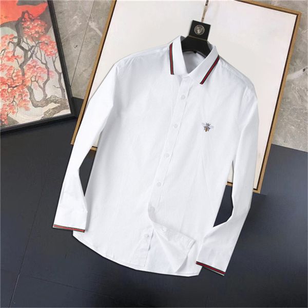 

fashion mens dress shirts long sleeve lapel full body lettered print mens shirt comfortable and breathable loose 9, White;black