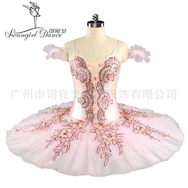 

pink sugar plum fairy professional classical ballet tutus nutcracker performance costume ballet stage costume bt9153, Black;red