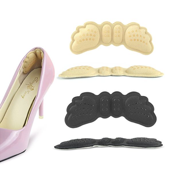 

1 pair butterfly heel insoles 4d anti-abrasion invisible anti-dropping heels pads thin thick styles