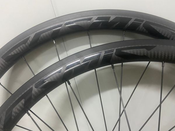 Cycling Carbon Räder 38 mm Wheelset Fahrrad Röhrenstuhl 700c Road-Bicyle V Bremsrad Schwarz 3K Twill kosmische Fahrradräder 25 mm breit auf Lager 20-24 Stunden Speichen Speichen