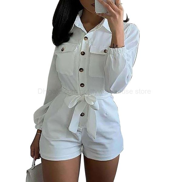 

outfits fashion women's white woven casual jumpsuit, Black;white