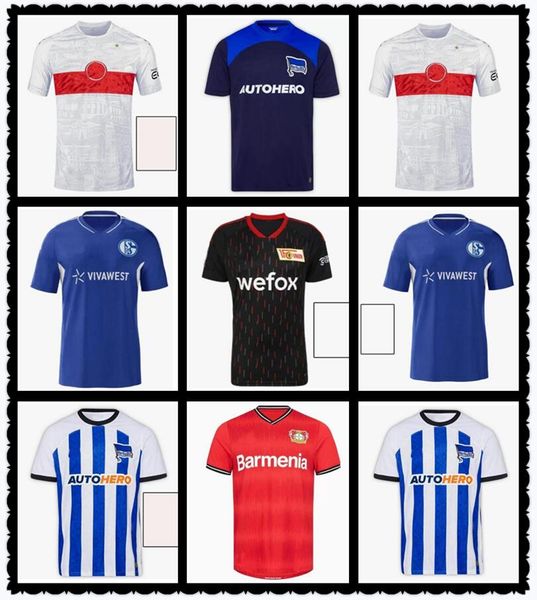 

22 23 hertha berlin soccer jerseys bayer leverkusen 2022 2023 home piatek khedira serdar cunha maillots foot shirt lukebakio cordoba boyata, Black;yellow