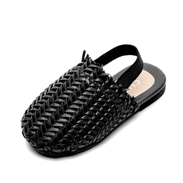 

summer kids sandals for girls fashion toddler baby comfortable beach shoes soft children casual princess slipper 220525, Black;red