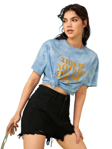 

x elizabeth graham slogan graphic tie dye tee f4vf#, White