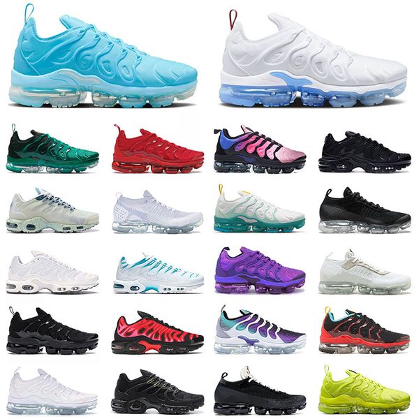 

tn plus mens womens designer running shoes university blue tennis ball stained glass terrascape purple fly knit flynit sneakers trainers big