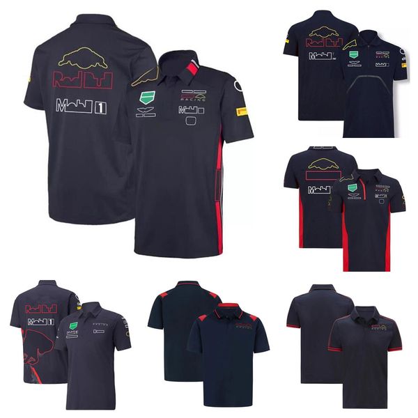 

f1 formula one racing polo suit team short-sleeved t-shirt with the same custom