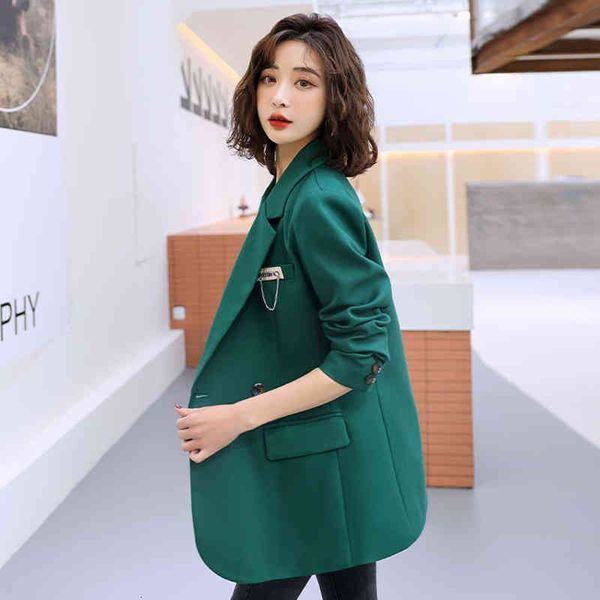 

women's suits & blazers small suit coat women's spring fashion temperament in 2022 slim and age reducing green professional 7hys, White;black