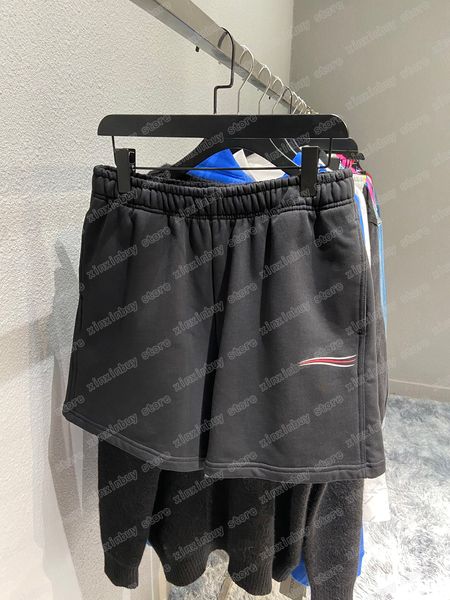 22ss Erkek Kadın tasarımcı Şort pantolon deniz dalgası baskı İlkbahar yaz pamuklu Pantolon Günlük Pantolon siyah beyaz mavi xinxinbuy XS-L