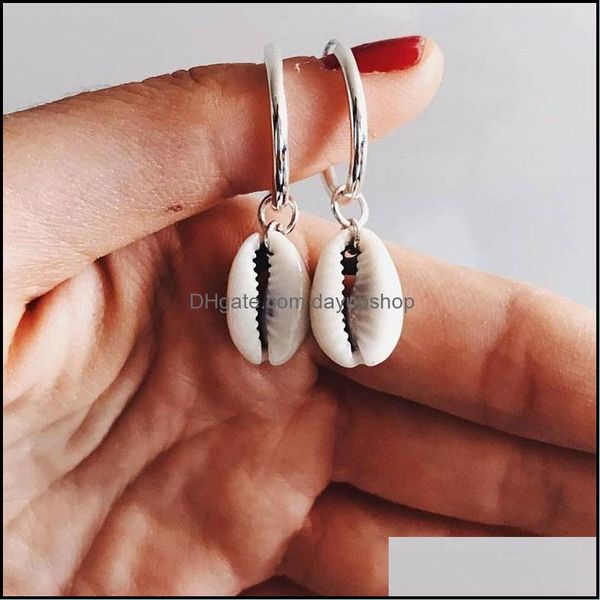 

dangle chandelier earrings jewelry new diy sea shell pendant women brincos handmade sier statement gift dhxnz, Silver