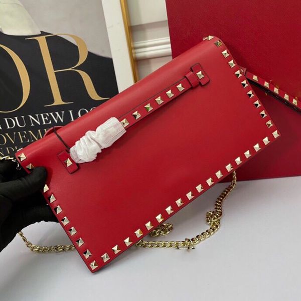 

fashion women crossbody purse travel shoulder handbag garavani rockstud genuine leather bags 28cm yld 772