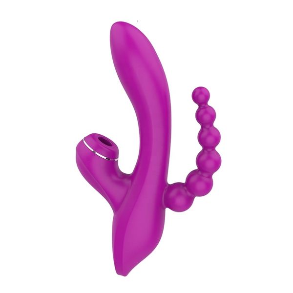 Vibratore Giocattolo del sesso Massaggiatore Campioni Coniglio adulto Doppi motori Stimolazione Silicone liquido Ricaricabile Dildo anale enorme Ual g Spot FDRN