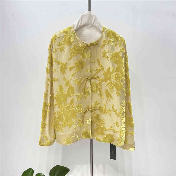 

women's jackets chinese style hand coiled velvet jacquard pole class expensive short coat cardigan female, Black;brown