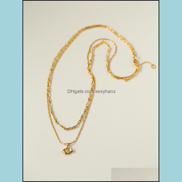 

chains necklaces pendants jewelry timeless wonder layered ginkgo choker for women korean goth collar hiphop dhsn2, Silver