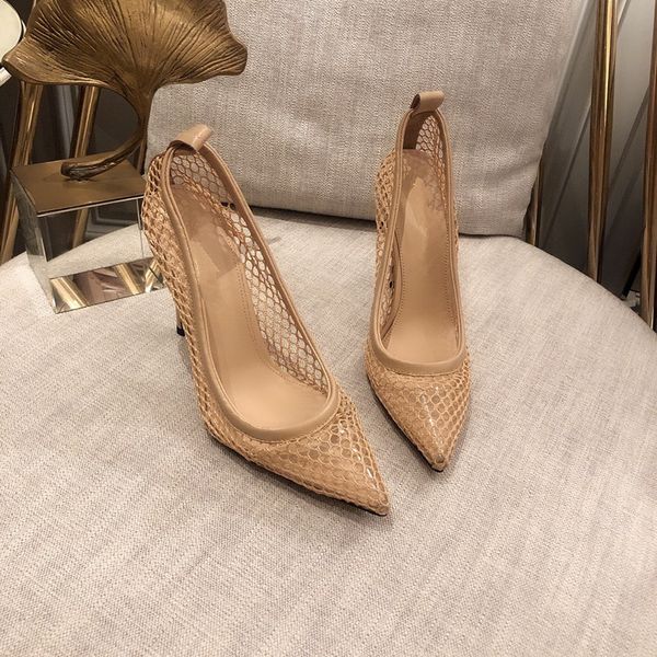 

women early spring sandals designed with imported breathable mesh fabric exquisite appearance high heel .5cm, Black