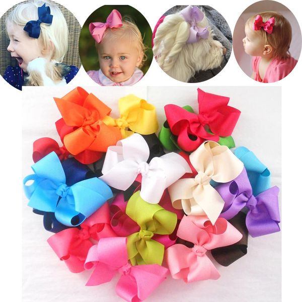 Accuffiti per capelli caldi per bambini da 3 pows ​​/3,5 pows ​​per capelli piccoli accessori per bambini a nastro grosio con clip di alligatore per bambini piccoli bambini adolescenti 60pcs /lotto