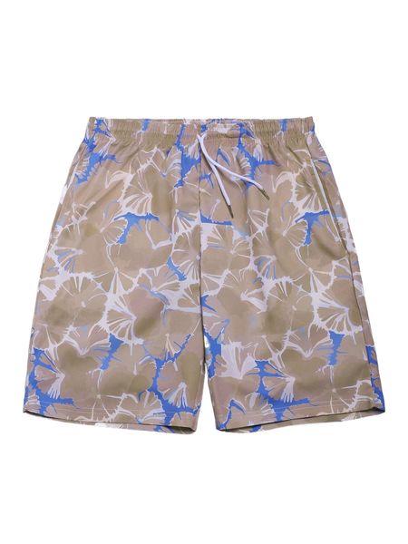 

romwe guys allover print shorts b5wm#, White;black