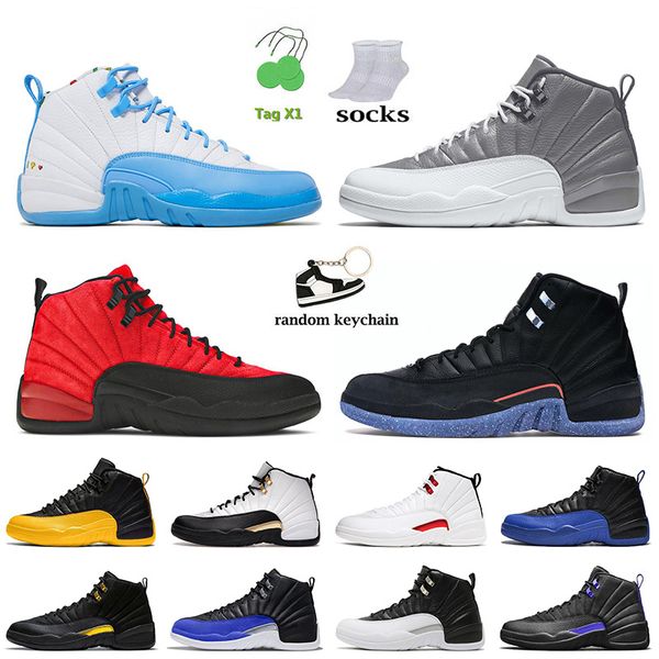 

12s basketball shoes jumpman 12 reverse flu game utility stealth 2022 hyper royal dark concord twist low cny university gold big size sneake