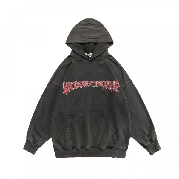 

dark men's hip hop oversized hoodie graphic print streetwear pullover sweatshirt harajuku casual cotton hooded jacket 220325, Black