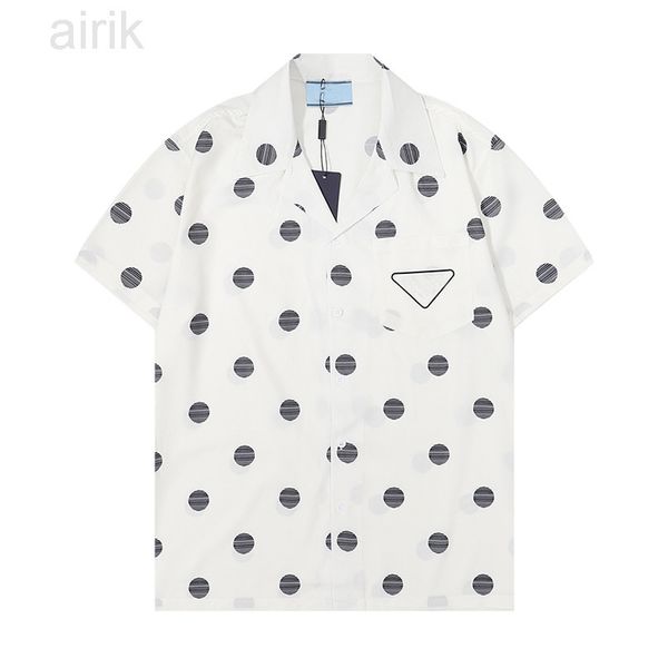 

designer shirts mens fashion geometric print bowling shirt hawaii floral casual shirt men slim fit short sleeve dress hawaiian t-shirt, White;black