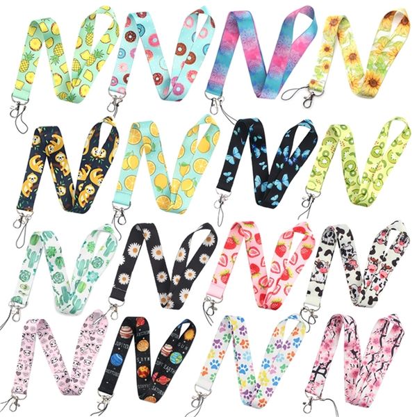 

dz803 fashion cute lanyards for key neck strap for card badge gym key chain lanyard key holder diy hang rope keychain wholesale 220622, Silver