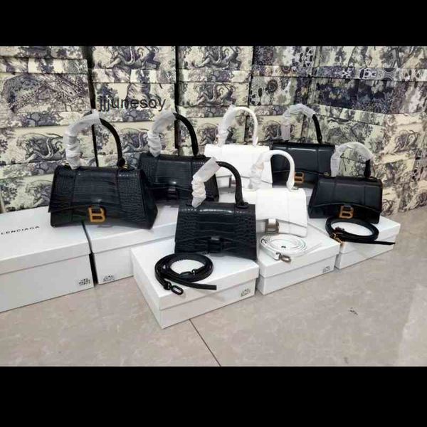 

explosive balencigas fashion bags hourglass family board women's word buckle crocodile single should