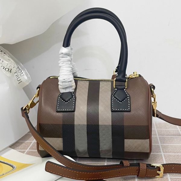 

classic stripes shoulder bag cross body bags tote women england style handbags purses genuine leather zipper closure totes purse removable s